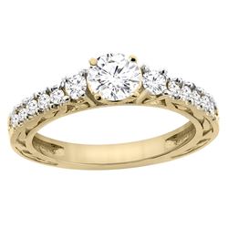 1.10 CTW Diamond Ring 14K Yellow Gold