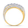 Image 3 : 0.57 CTW Diamond Graduated Crossover Ring 14kt Yellow Gold