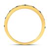 Image 4 : 0.28 CTW Blue Sapphire Diamond Alternating Stackable Ring 10kt Yellow Gold