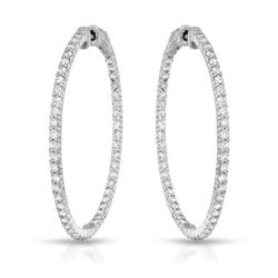 2.71 CTW Diamond Earrings 14K White Gold