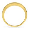 Image 4 : 0.25 CTW Diamond Wedding Channel Set Ring 14kt Yellow Gold