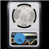 Image 3 : NGC 1923-p Peace Dollar $1 Graded ms63 By NGC
