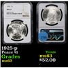Image 1 : NGC 1925-p Peace Dollar $1 Graded ms63 By NGC
