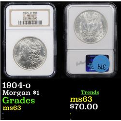 NGC 1904-o Morgan Dollar $1 Graded ms63 By NGC