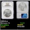 Image 1 : NGC 1904-o Morgan Dollar $1 Graded ms63 By NGC