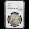 Image 2 : NGC 1885-o Morgan Dollar $1 Graded ms63 By NGC