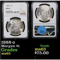 NGC 1888-o Morgan Dollar $1 Graded ms63 By NGC