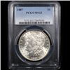Image 2 : PCGS 1887-p Morgan Dollar $1 Graded ms63 By PCGS