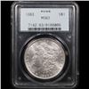 Image 2 : PCGS 1883-p Morgan Dollar $1 Graded ms63 By PCGS