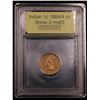 Image 4 : ***Auction Highlight*** 1864/4 cn Snow-3 Indian Cent 1c Graded Select Unc BY USCG (fc)