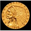 Image 2 : ***Auction Highlight*** 1928-p Gold Indian Quarter Eagle $2 1/2 Graded Select Unc BY USCG (fc)