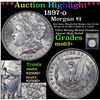 Image 1 : ***Auction Highlight*** 1897-o Morgan Dollar $1 Graded Select+ Unc BY USCG (fc)