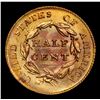 Image 3 : ***Auction Highlight*** 1825 Classic Head half cent 1/2c Graded Unc Details BY USCG (fc)
