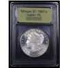 Image 4 : ***Auction Highlight*** 1887-s Morgan Dollar $1 Graded Choice Unc+ PL BY USCG (fc)