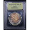 Image 4 : ***Auction Highlight*** 1887-p Rainbow Toned Morgan Dollar $1 Graded GEM+ Unc BY USCG (fc)