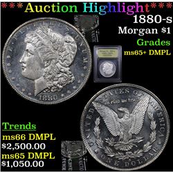 ***Auction Highlight*** 1880-s Morgan Dollar $1 Graded GEM+ DMPL BY USCG (fc)