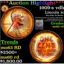 ***Auction Highlight*** 1909-s vdb Lincoln Cent 1c Graded Select Unc RD BY USCG (fc)