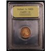 Image 4 : ***Auction Highlight*** 1885 Indian Cent 1c Graded Gem+ Unc RB BY USCG (fc)
