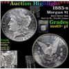 Image 1 : ***Auction Highlight*** 1885-s Morgan Dollar $1 Graded Select Unc+ PL BY USCG (fc)