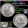 Image 1 : ***Auction Highlight*** 1857-s WB-4 Seated Half Dollar 50c Graded Select+ Unc By USCG (fc)