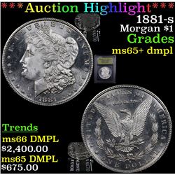 ***Auction Highlight*** 1881-s Morgan Dollar $1 Graded GEM+ DMPL BY USCG (fc)