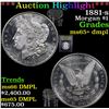 Image 1 : ***Auction Highlight*** 1881-s Morgan Dollar $1 Graded GEM+ DMPL BY USCG (fc)