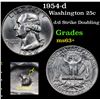 Image 1 : 1954-d Washington Quarter 25c Grades Select+ Unc
