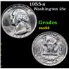 Image 1 : 1953-s Washington Quarter 25c Grades Select Unc
