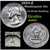 Image 1 : 1953-d Washington Quarter 25c Grades Select+ Unc