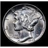 Image 2 : 1945-p Mercury Dime 10c Grades Select+ Unc