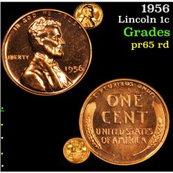 1956 Lincoln Cent 1c Grades Gem Proof Red
