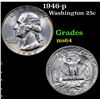 Image 1 : 1946-p Washington Quarter 25c Grades Choice Unc