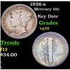 Image 1 : 1926-s Mercury Dime 10c Grades vg+