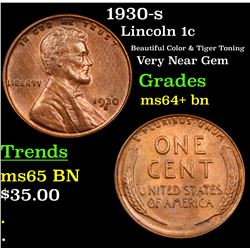 1930-s Lincoln Cent 1c Grades Choice+ Unc BN