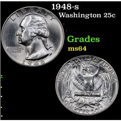 1948-s Washington Quarter 25c Grades Choice Unc