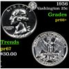 Image 1 : 1956 Washington Quarter 25c Grades GEM++ Proof