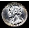 Image 2 : 1942-p Washington Quarter 25c Grades Choice+ Unc