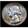 Image 2 : 1957-p Washington Quarter 25c Grades GEM Unc