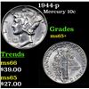 Image 1 : 1944-p Mercury Dime 10c Grades GEM+ Unc