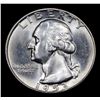 Image 2 : 1953-p Washington Quarter 25c Grades GEM Unc