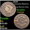 Image 1 : 1828 Coronet Head Large Cent 1c Grades f details