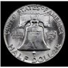 Image 3 : 1955-p Franklin Half Dollar 50c Grades Select+ Unc