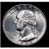 Image 2 : 1943-d Washington Quarter 25c Grades Choice+ Unc