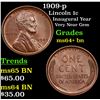 Image 1 : 1909-p Lincoln Cent 1c Grades Choice+ Unc BN