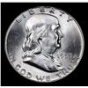 Image 2 : 1953-p Franklin Half Dollar 50c Grades Select+ Unc