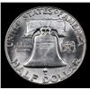 Image 3 : 1953-p Franklin Half Dollar 50c Grades Select+ Unc