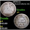 Image 1 : 1876-cc Seated Liberty Dime 10c Grades g, good