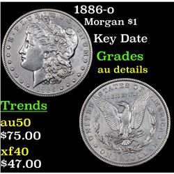1886-o Morgan Dollar $1 Grades AU Details
