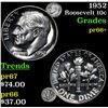 Image 1 : 1952 Roosevelt Dime 10c Grades GEM++ Proof