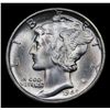 Image 2 : 1940-s Mercury Dime 10c Grades GEM+ Unc